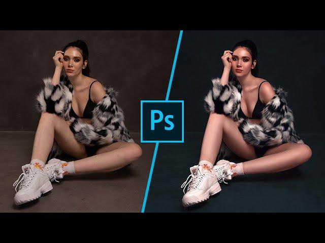 How To Edit Studio Background - (  Photoshop Tutorial )