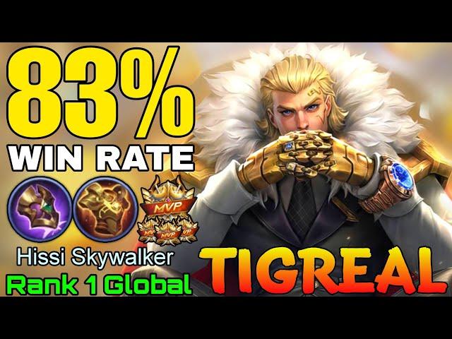 83% Win Rate Tigreal MVP Tank - Top 1 Global Tigreal by Hissi Skywalker - Mobile Legends