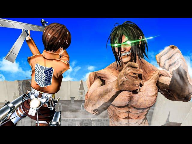 Getting Punched by Titans in this SUPER Realistic Attack on Titan Game