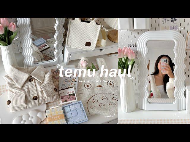 aesthetic temu haul ️  | stationery, mini bags, decor, clothing ˖° ⋅