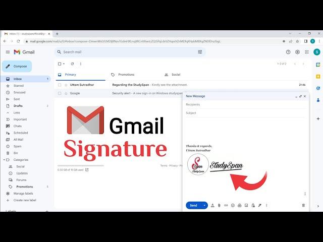 How to Insert Signature in Gmail | Add Signature in Gmail