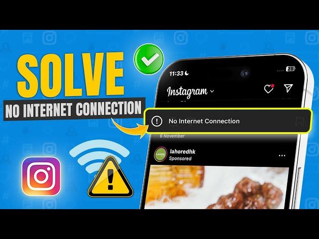 How to Fix NO Internet Connection on Instagram on iPhone | Instagram NO Internet Problem