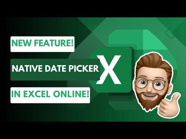 Date Picker in Excel for the Web! No Add-Ins Needed!