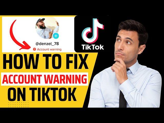 How To Remove Account Warning On Tiktok | Denzle Tech Tips