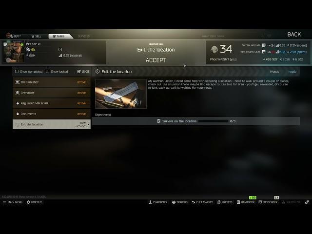 New tarkov daily quests/quest rewards