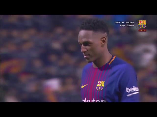 Yerry Mina DANCE after his 1st GOAL for Barça