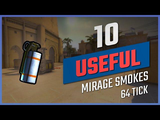 10 Useful 64 Tick Smokes Mirage in CSGO