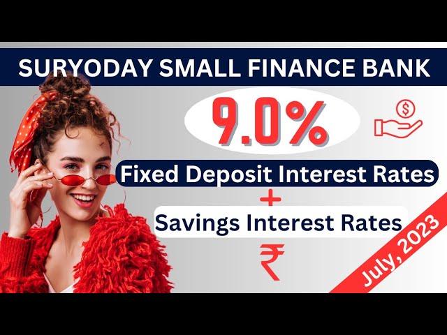 Suryoday Small Finance Bank Fixed Deposit Interest Rates| Highest FD Interest Rate