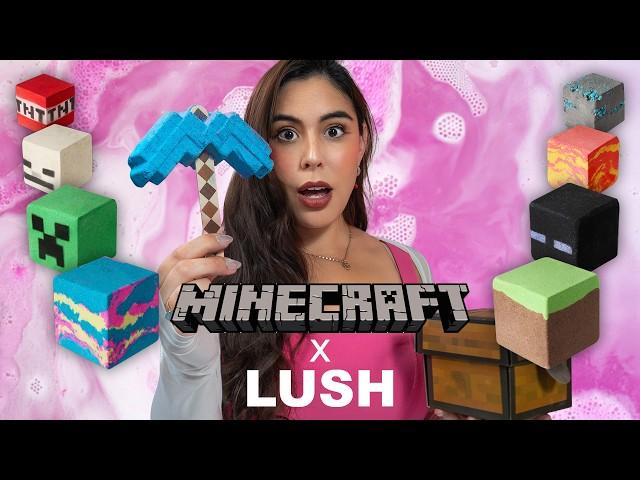 Testing EVERY Minecraft x LUSH Product