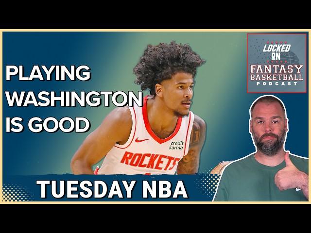 Tuesday's NBA Fantasy Breakdown: Jalen Green & Amen Blow Up #NBA #fantasybasketball