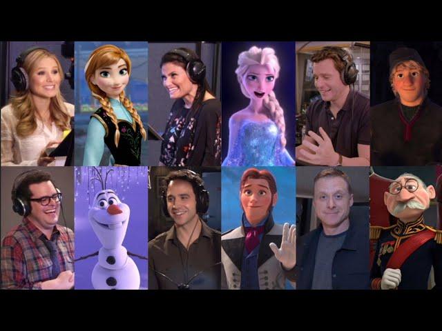 Frozen | Voice Actors | Recording Sessions | Behind the Scenes | Side By Side Comparison