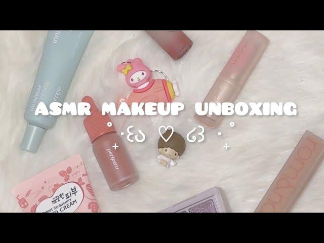 ASMR Korean Makeup Unboxing  rom&nd, peripera, innisfree 