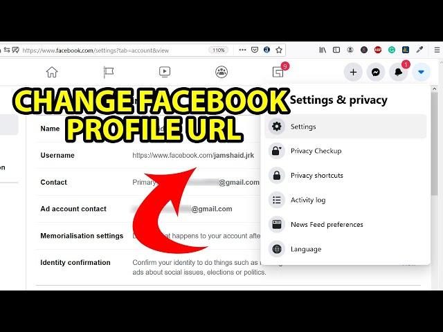 How to Change Facebook Profile URL Name 2021