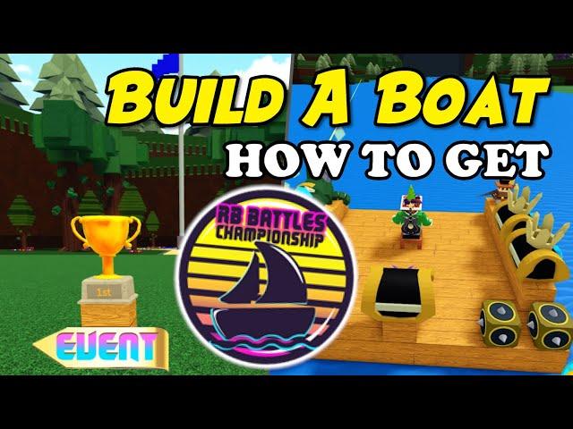 How to Get Build A Boat For Treasure Championship Challenge BADGE (Roblox RB Battles Season 3)