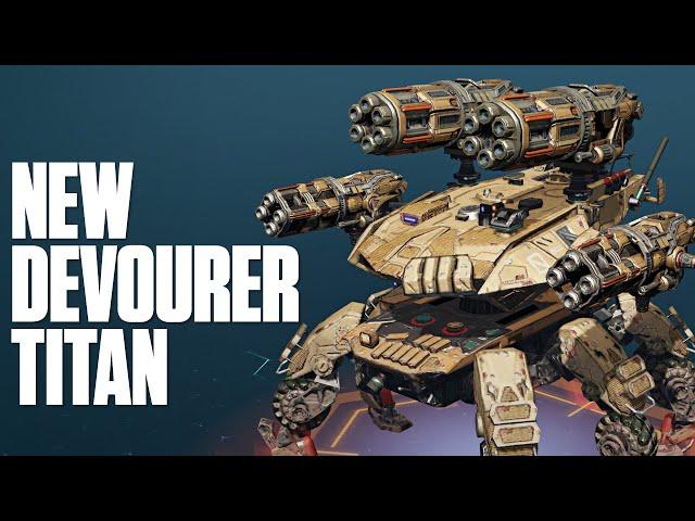  War Robots: New Titan Devourer With Rapid Firing Rocket Launchers | Update 10.6