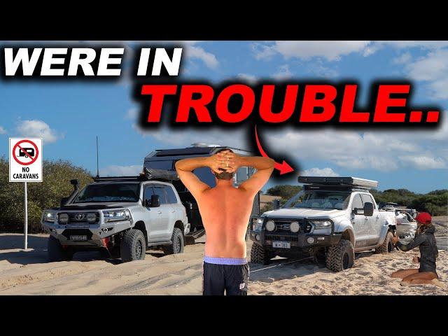 ROOKIE MISTAKE! 4x4 & offroad Caravanning Exmouth / Fishing & diving