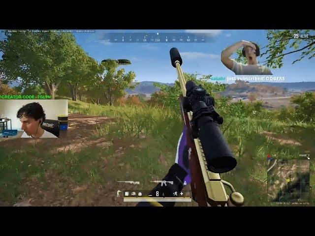 TGLTN + AWM = INSANE PUBG GAMEPLAY