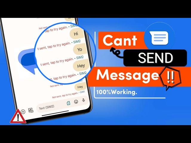 Fix Message "Not sent tap to try again" Error on Android | Solve Failed to Send Message