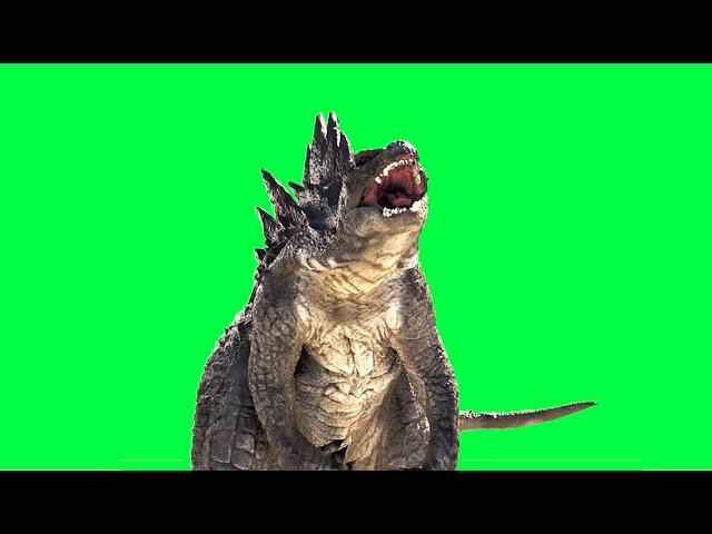 Godzilla Roar - Green screen