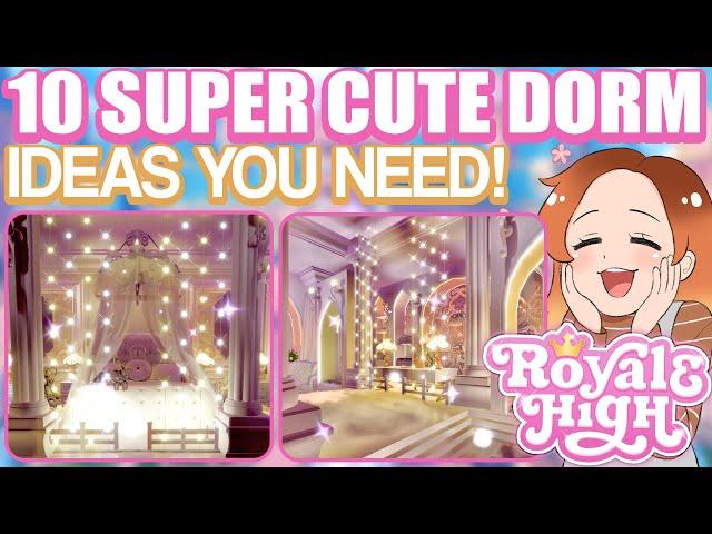 10 SUPER CUTE DORM IDEAS YOU NEED TO TRY IN ROYALE HIGH CAMPUS 3  Royale High ROBLOX