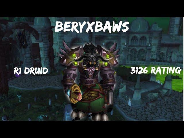 Beryxbaws - Rank 1 Druid |   TBC Classic - Arena PVP