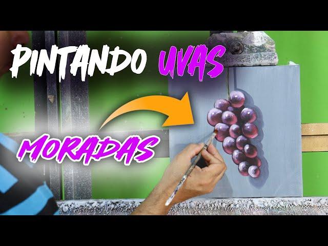 Cómo pintar uvas moradas