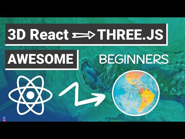 React Magnificent 3D EARTH with THREE.JS | Beginners w/ React-Three-Fiber 8K Quality