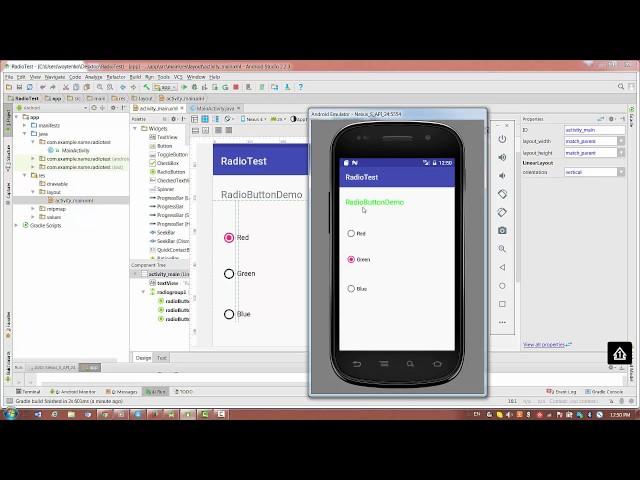 Android Studio 2.2.3 : How to Start Programming - Lesson 4 - Radio Buttons