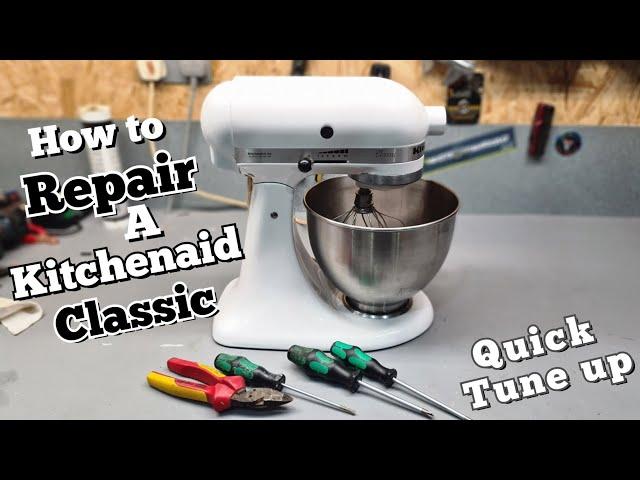 Repairing and servicing a Kitchenaid Classic food mixer.