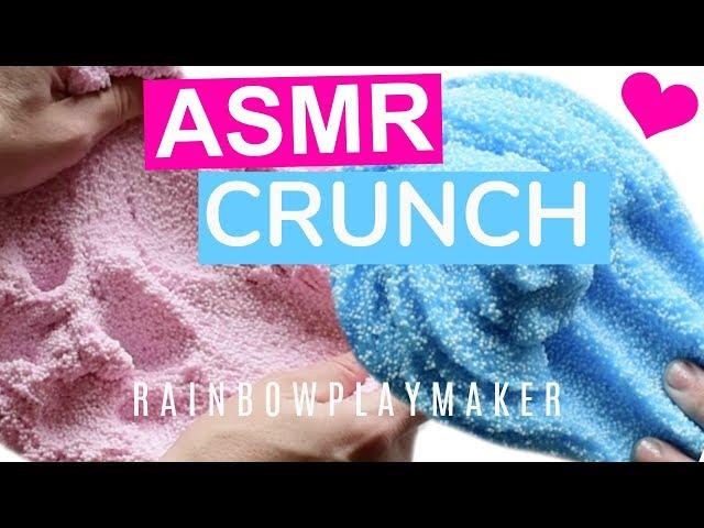 PURE CRUNCHY SLIME ASMR COMPILATION!  NO TALKING OR MUSIC!  SATISFYING FLOAM CRUNCH!