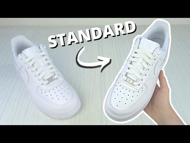 How To Lace Air Force 1s (STANDARD Way)