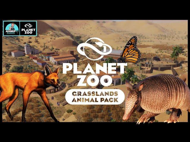 Planet Zoo Grasslands Animal Pack and Free Update 1.12 Overview | BUTTERFLYS AND DIORAMA! |