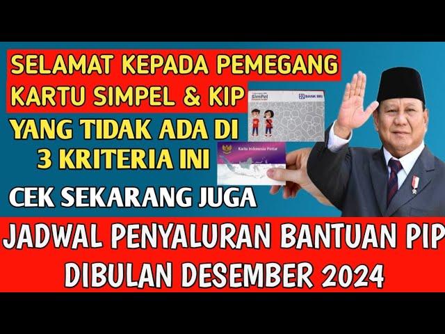 SELAMAT KEPADA PEMEGANG KARTU SIMPEL & KIP YANG TIDAK MEMILIKI 3 KRITERIA INI, DANA AKAN DISALURKAN