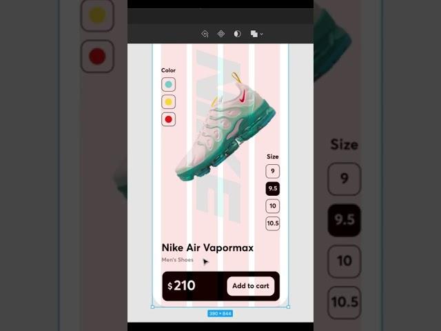 Shoe App UI design in Figma / Adobe xd