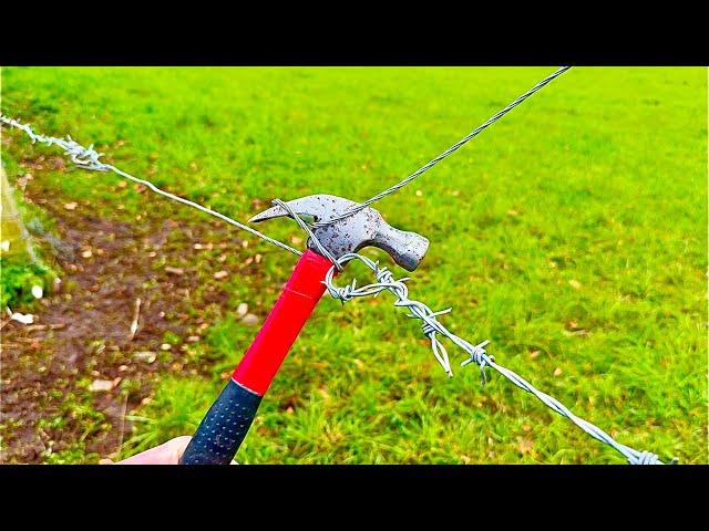 The Hammer Trick! Fix Fence in 2 Minutes - practical invention