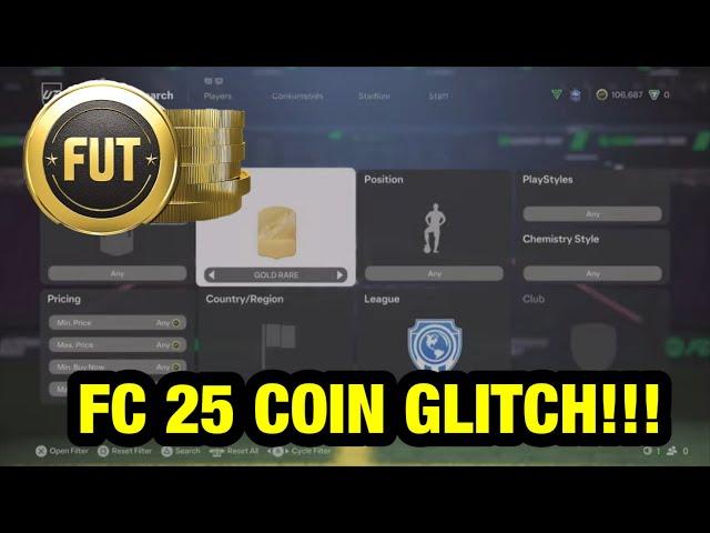 UNLIMITED COIN GLITCH IN FC 25 ULTIMATE TEAM SEPTEMBER 2024