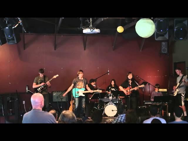 Alex, Jack (16), Luca (10), and Sophia (14) performing "Baba O'Riley" by The Who