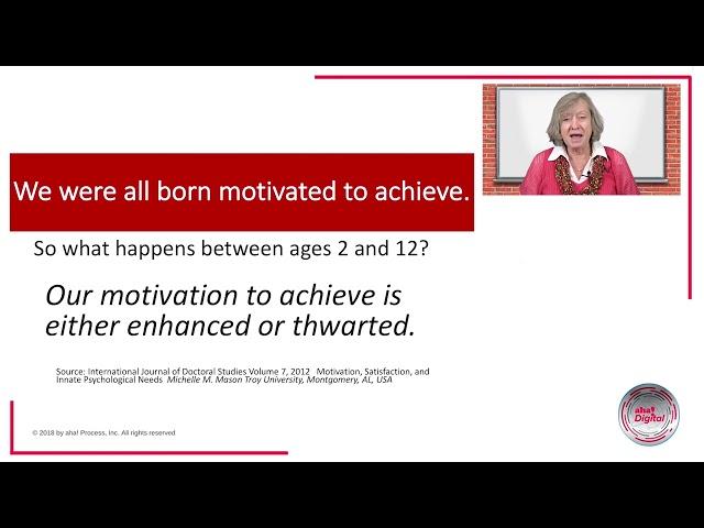 Motivation: How to Motivate Students to Increase Performance On-Demand Workshop (Excerpt)