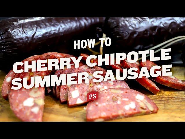 Cherry Bleu Cheese Summer Sausage | Homemade Summer Sausage Recipe