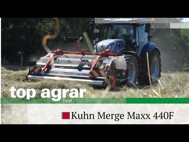 Frontbandschwader Kuhn Merge Maxx 440 F im Praxistest der top agrar