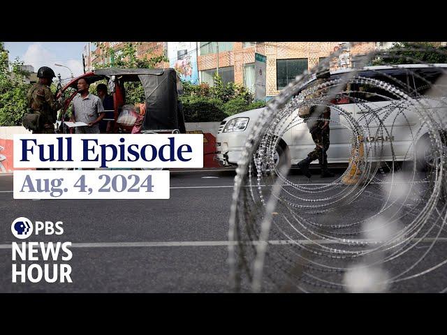 PBS News Weekend full episode, Aug. 4, 2024