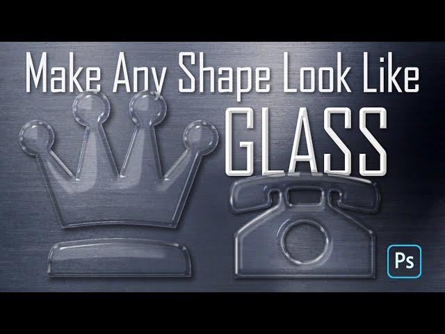 Photoshop: How to Create The GLASS Effect!