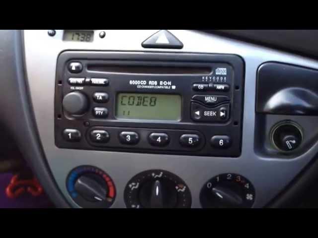 How to UNLOCK Ford Focus radio 6000CD on LOCK10