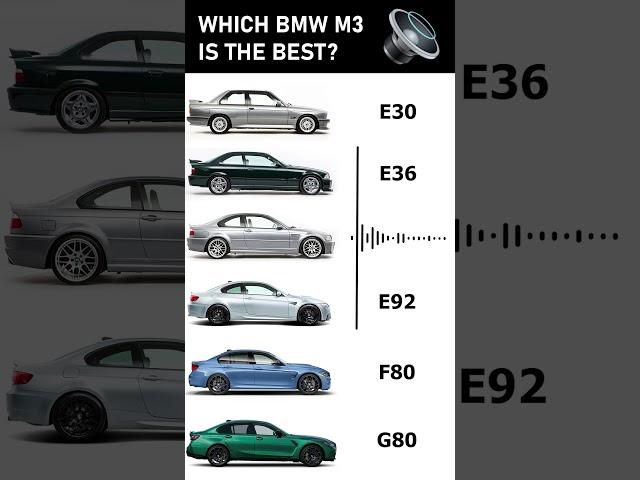 WHICH BMW M3 IS THE BEST? #bmw #bmwm3 #m3