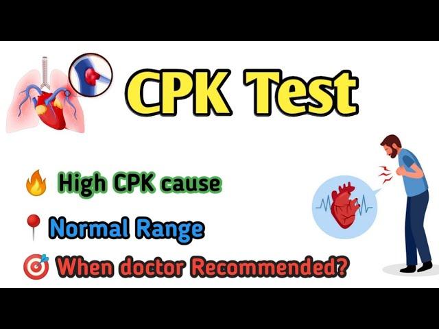 CPK Test | Causes of High CPK | Why cpk done | CPK isoenzyme|CPK mb test| Medical Core