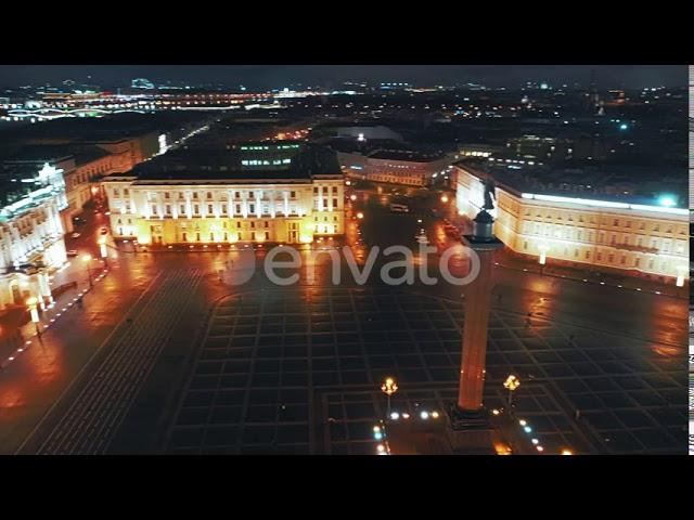 Aerial View To General Staff Building, St Petersburg, Russia