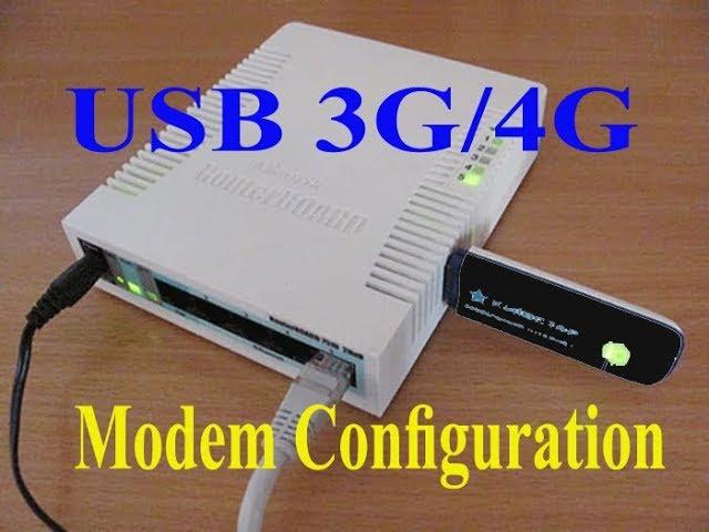 How to Configure MikroTik router with USB 3G/4G Modem | Modem Configure in Mikrotik router