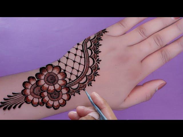 New Floral Back hand mehndi design | simple mehndi | mehndi ka design | Mehndi design | Mehndi