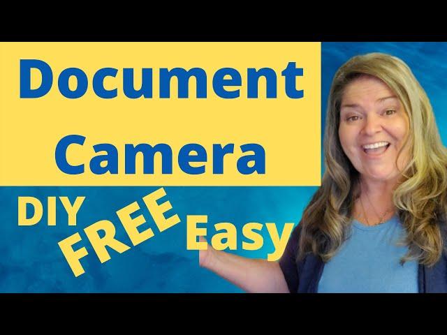 Free document camera for teachers.  Using cell phone in 5 minutes, for teaching from home