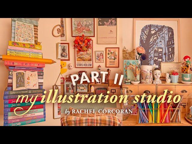 Illustration Studio Tour II  Artist Studio & Small Business Owner, Irish Illustrator Day In My Life